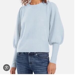 Cece baby blue sweater with bell sleeves - size L